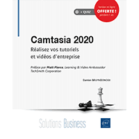 Book cover Camtasia 2020 - Réalisez vos tutoriels et vidéos d'entreprise