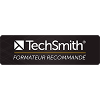 Badge officiel de Formateur Recommandé TechSmith